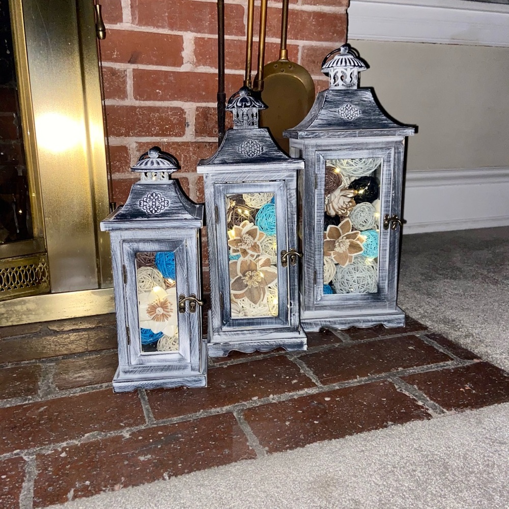 HOMEMADE Glass Lanterns - Picture 3 of 9